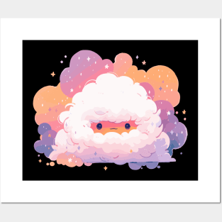 Cute Kawaii Cloud Yeti Posters and Art